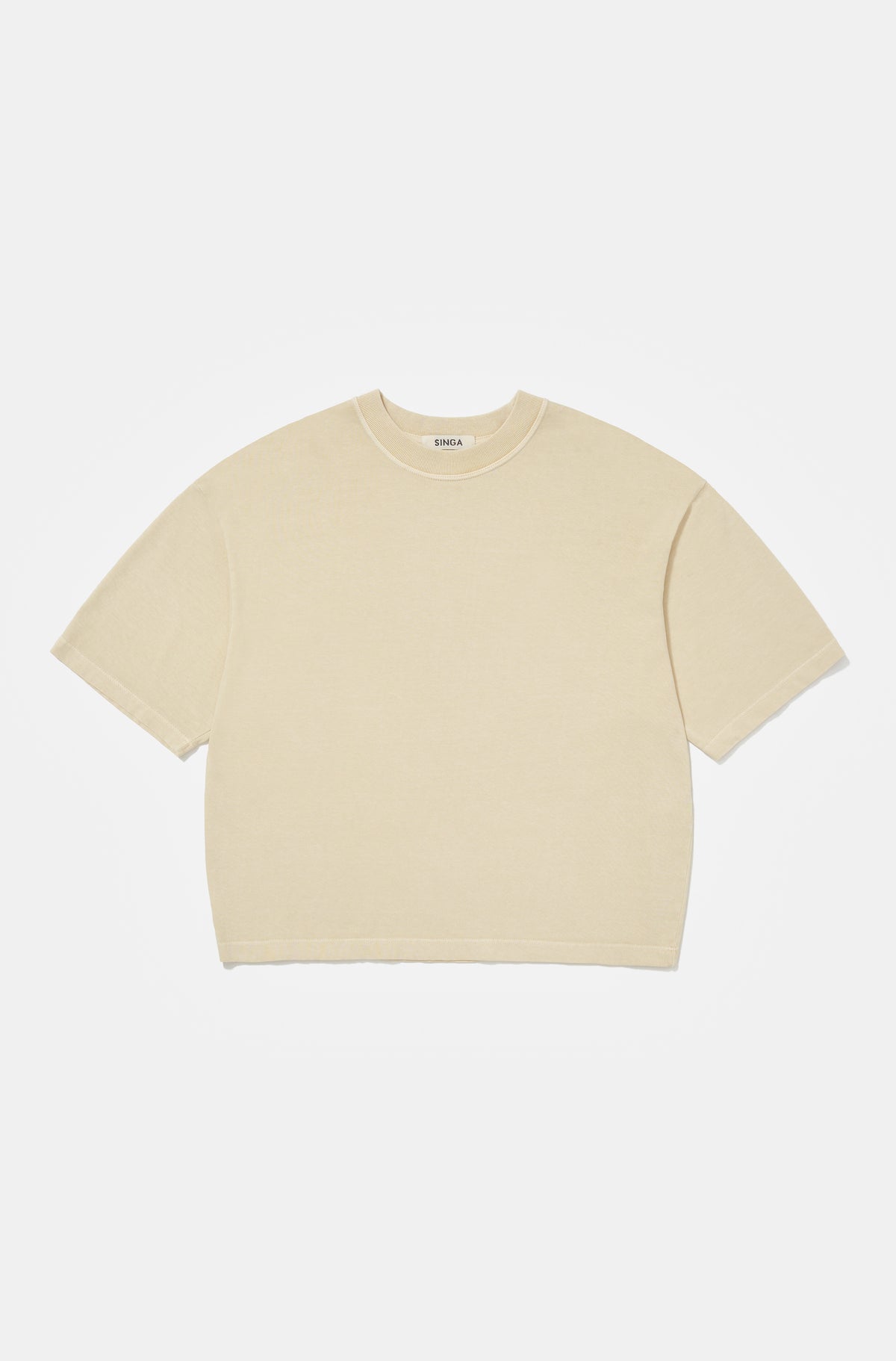 Camiseta Boxy Oversized Marfim