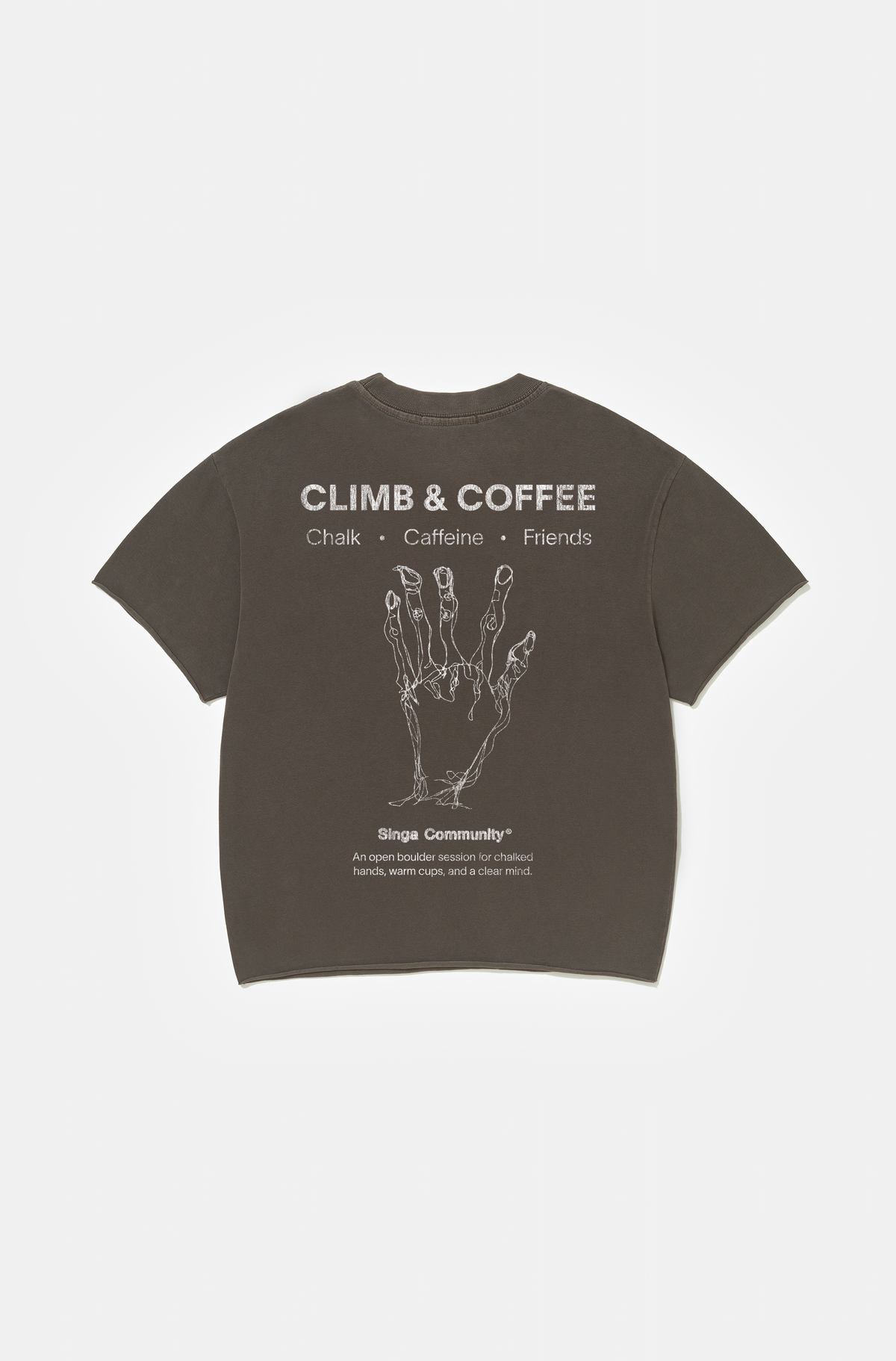 Boxy Regular Corte A Fio Climb & Coffee