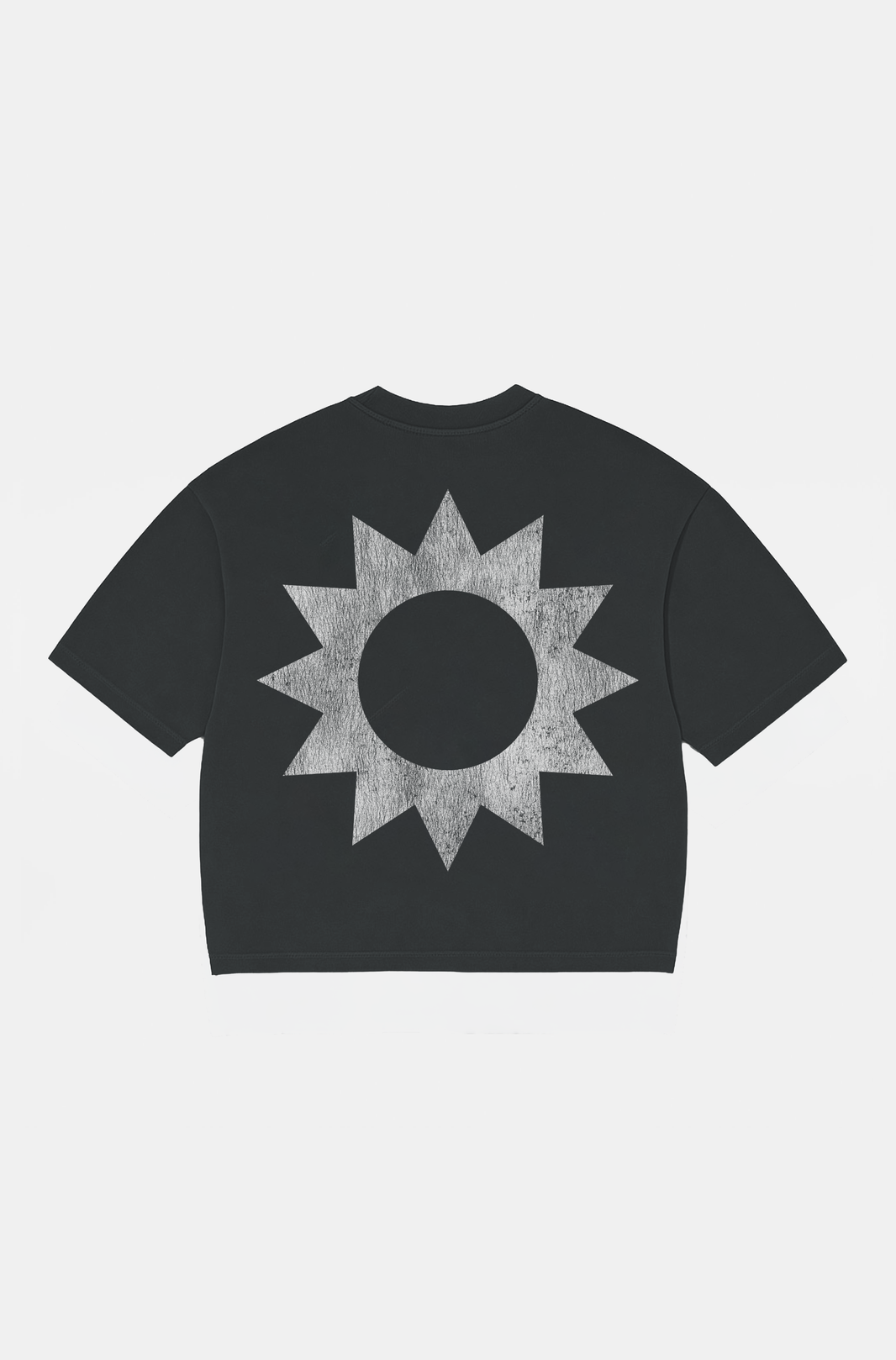 Camiseta Boxy Over Burn Gently Preto Estonado