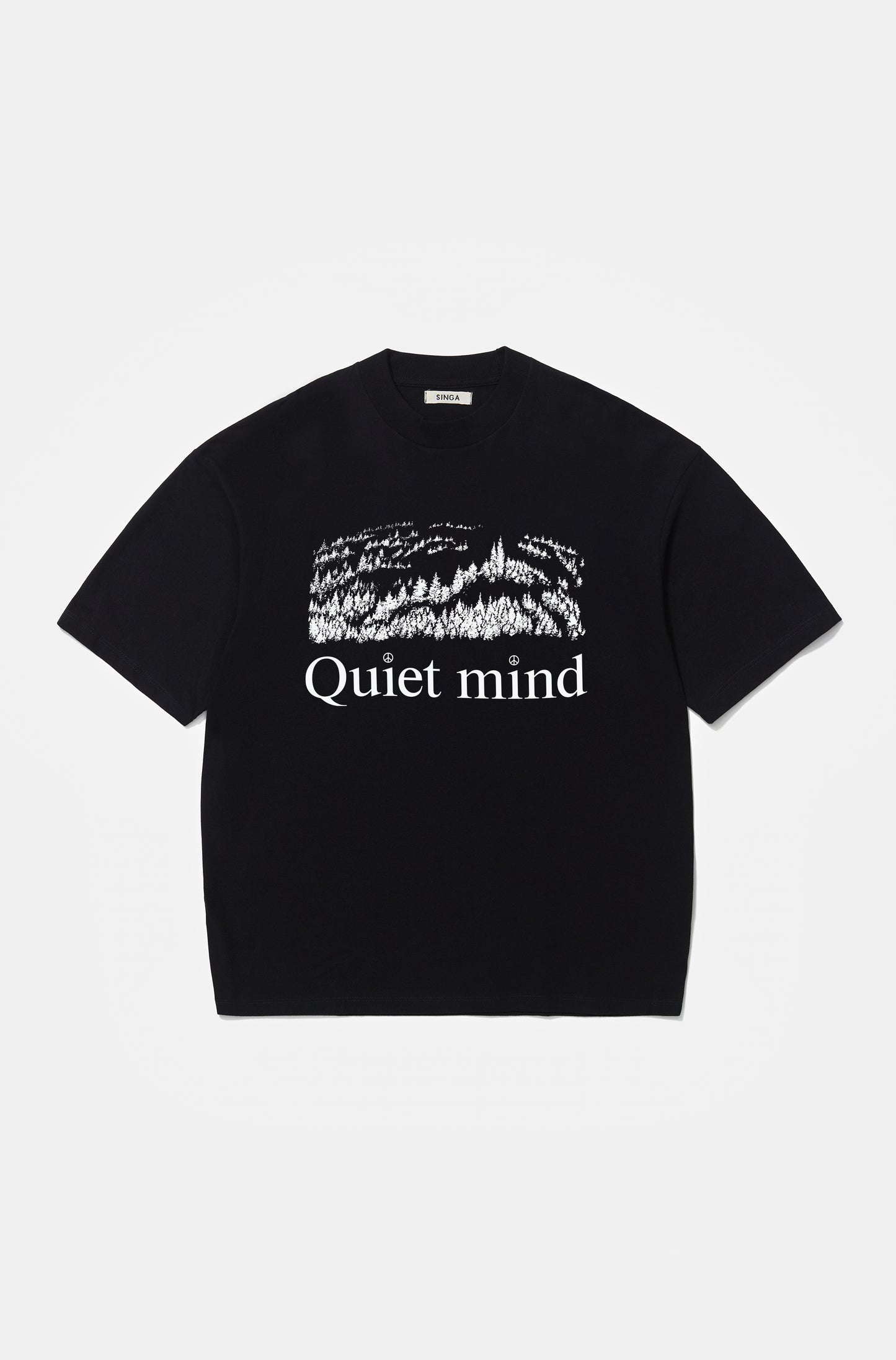 Camiseta Clássica Quiet Mind Preta