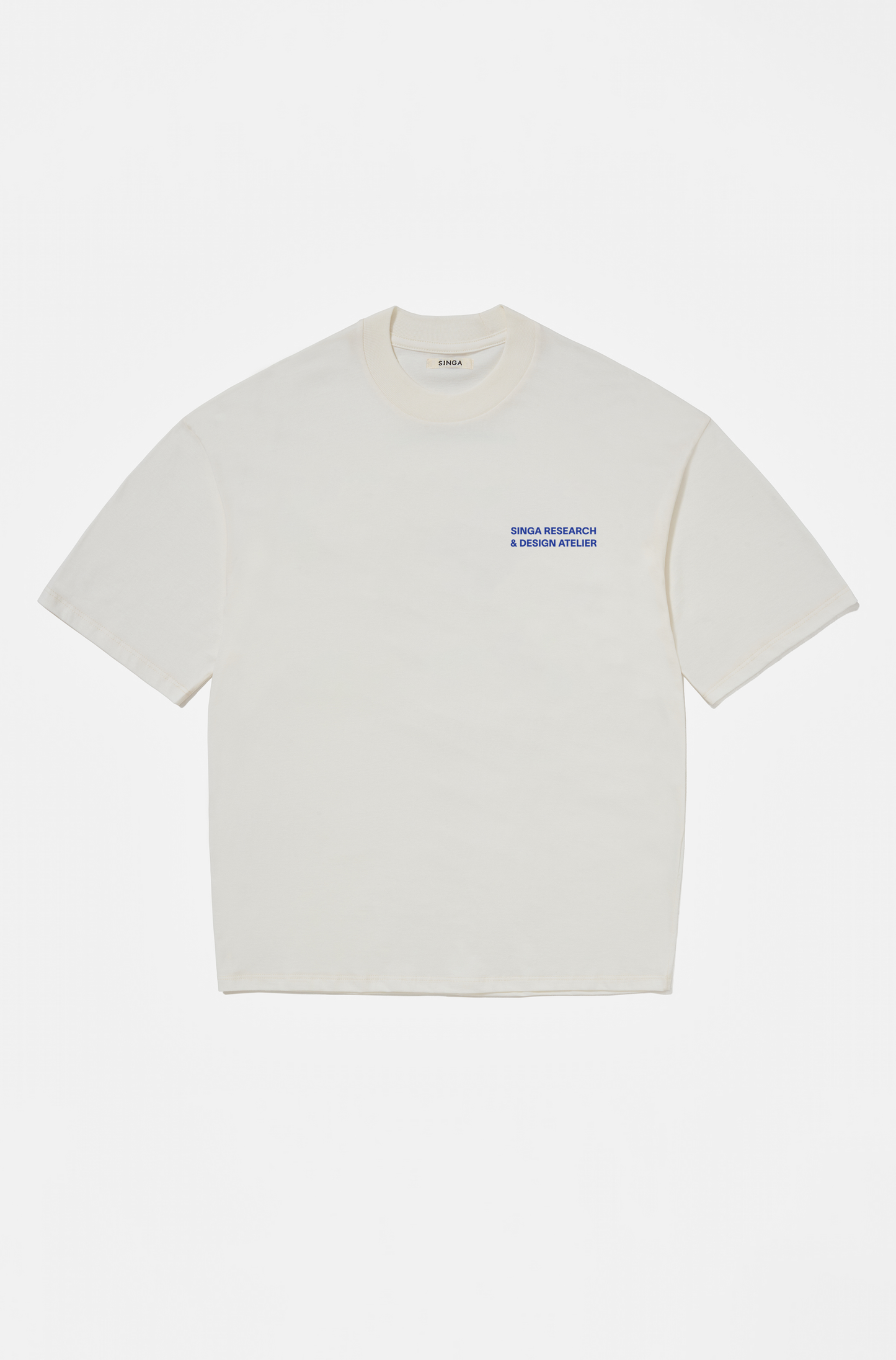Camiseta Clássica Design & Search Crua e Azul
