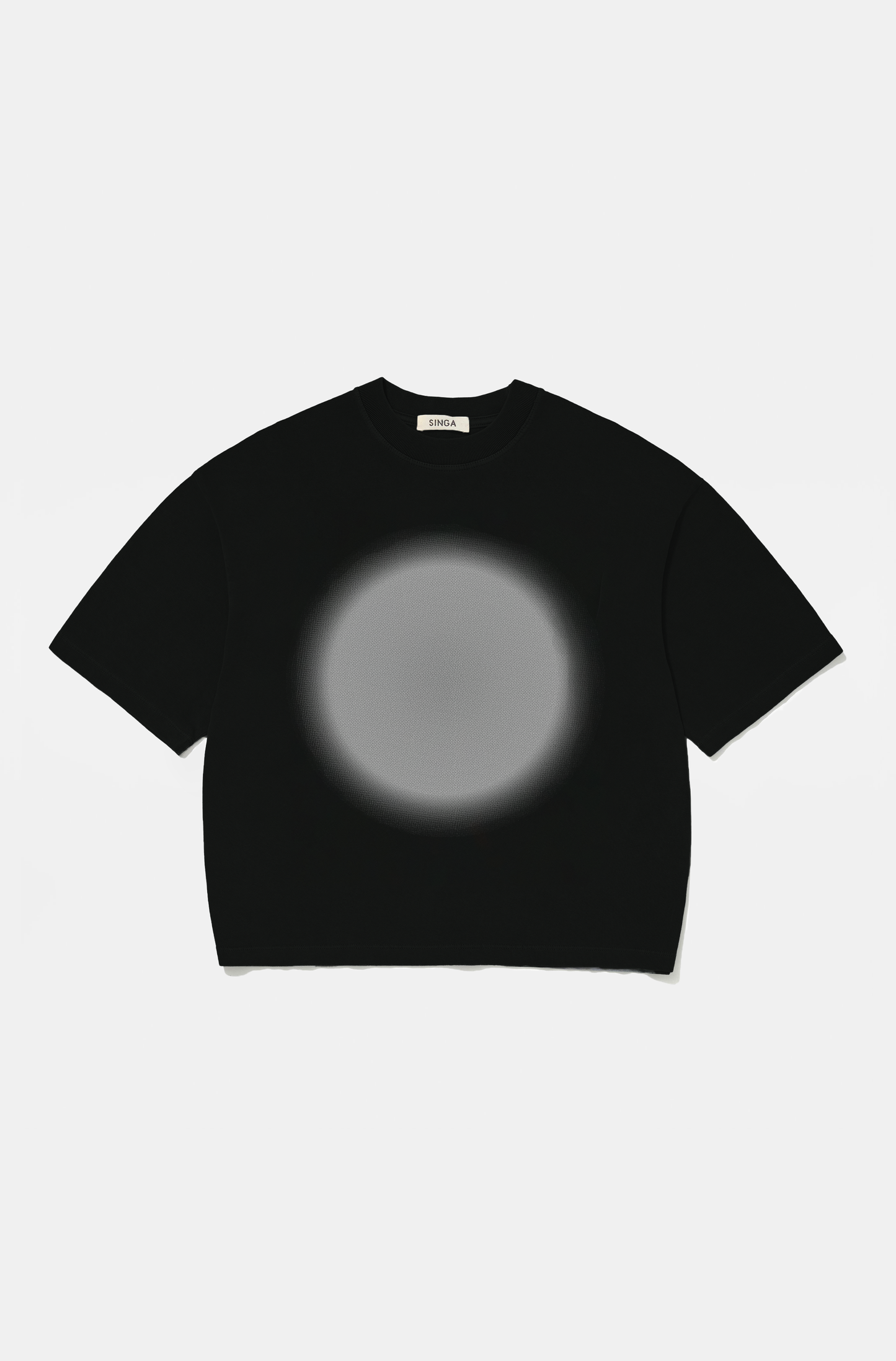 Camiseta Boxy Over Peace  Preto