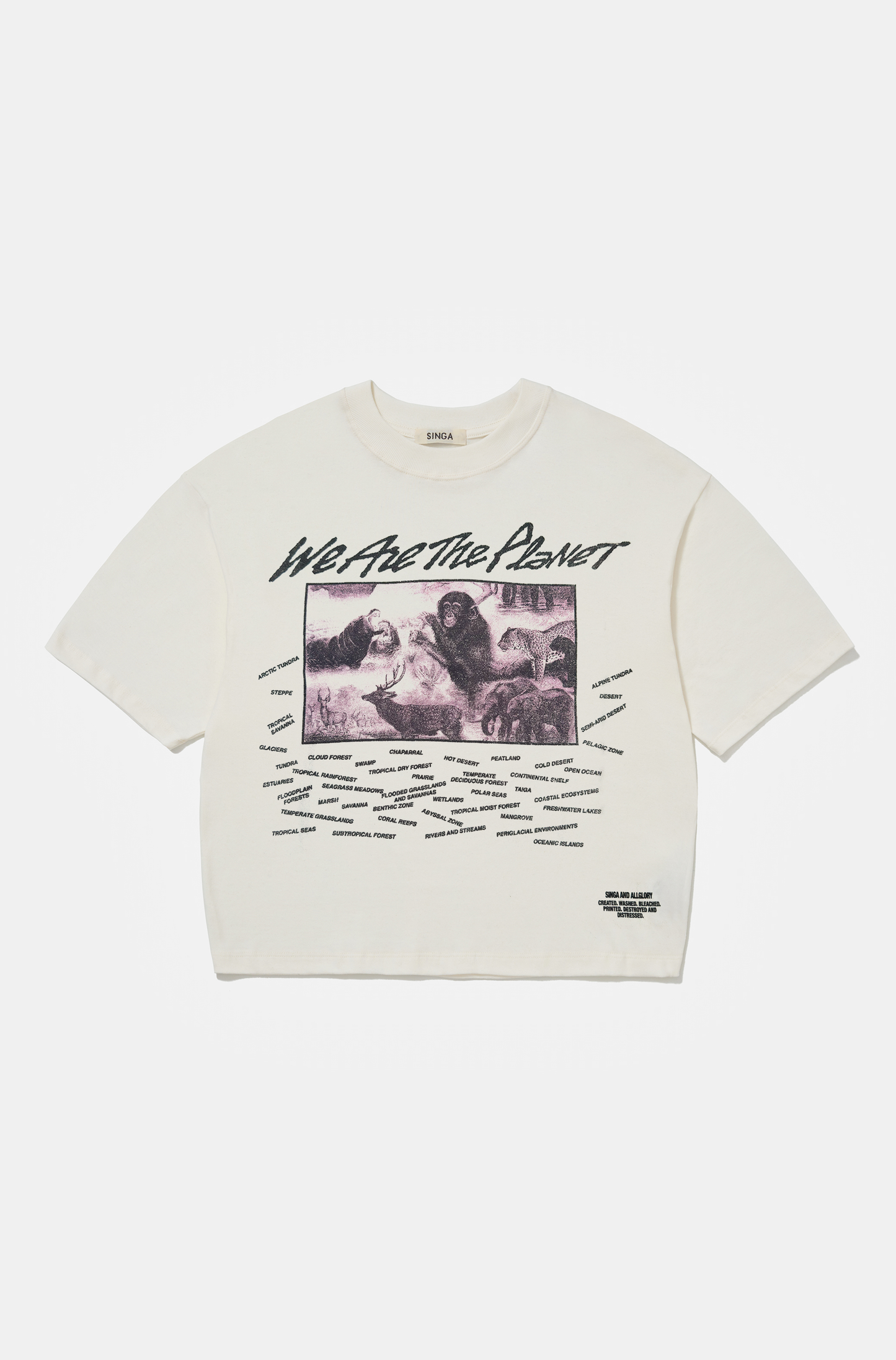 Boxy Over SINGA x ALLGLORY United For Love And Peace Off-White