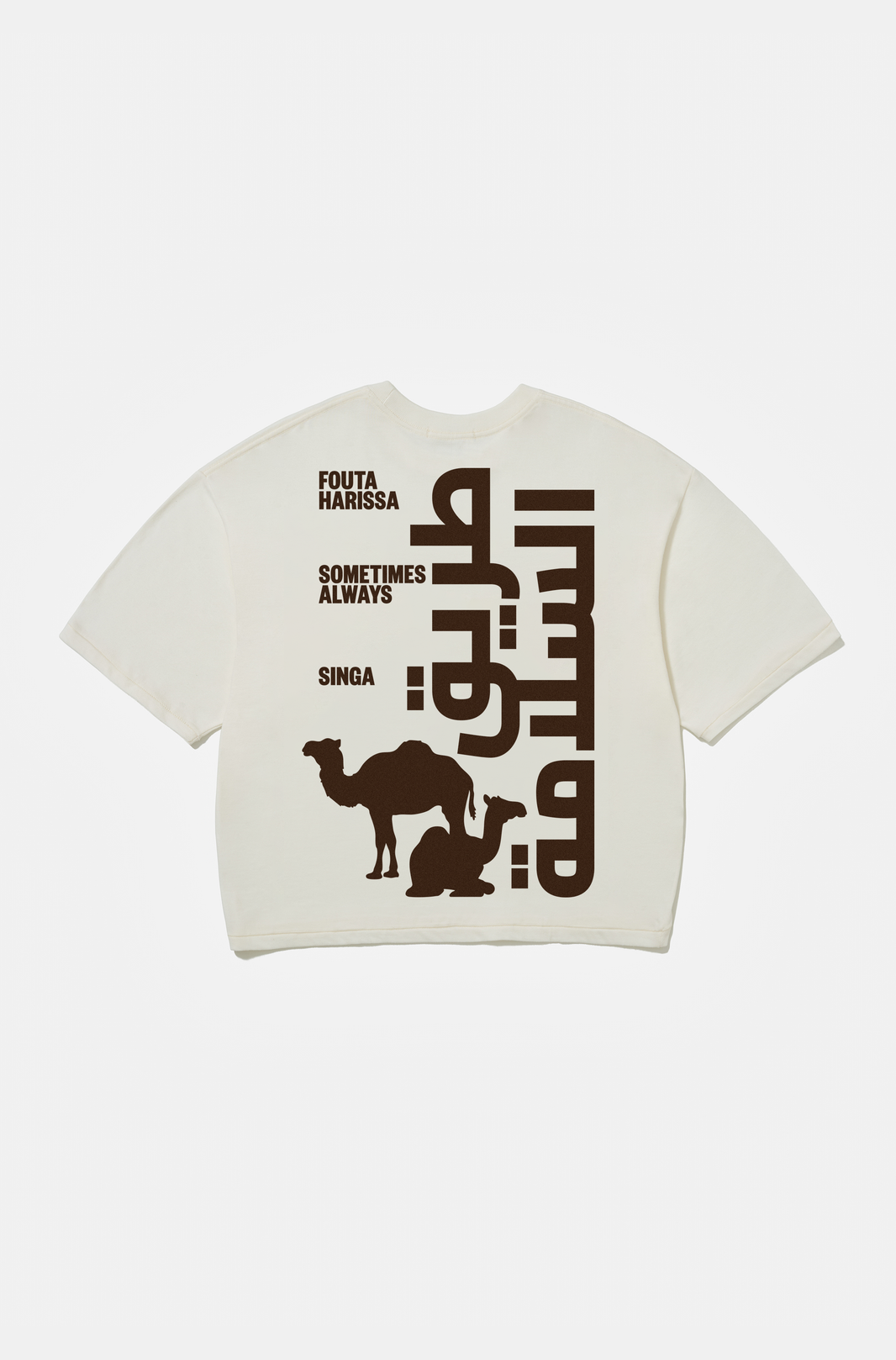 Camiseta Boxy Over Fouta x Singa Crua