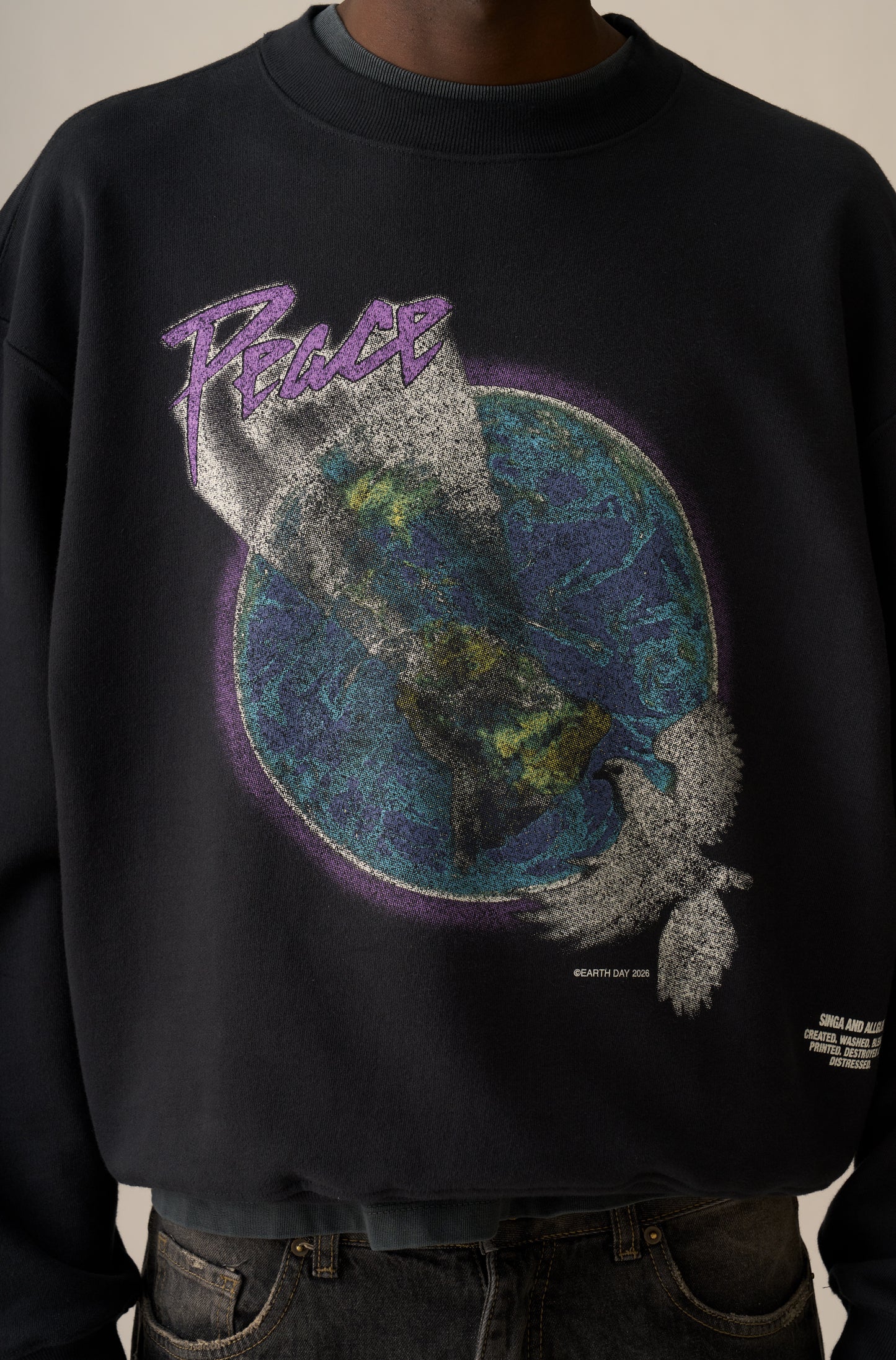 Crewneck SINGA x ALLGLORY Peace For The Planet