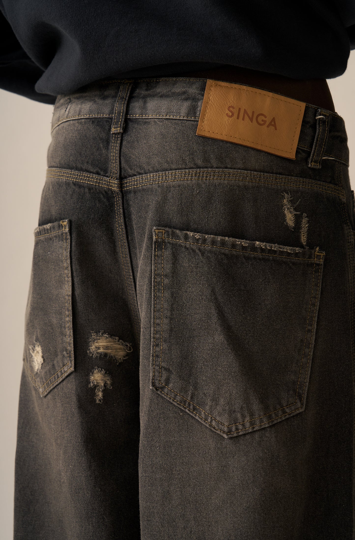 Calça Baggy SINGA x ALLGLORY Preta