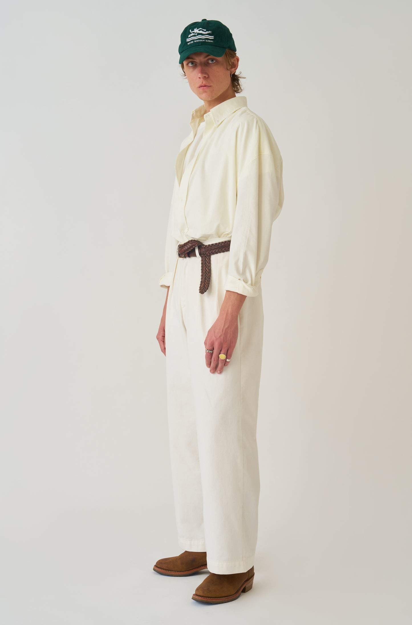 Camisa Oversized Veludo Off-White