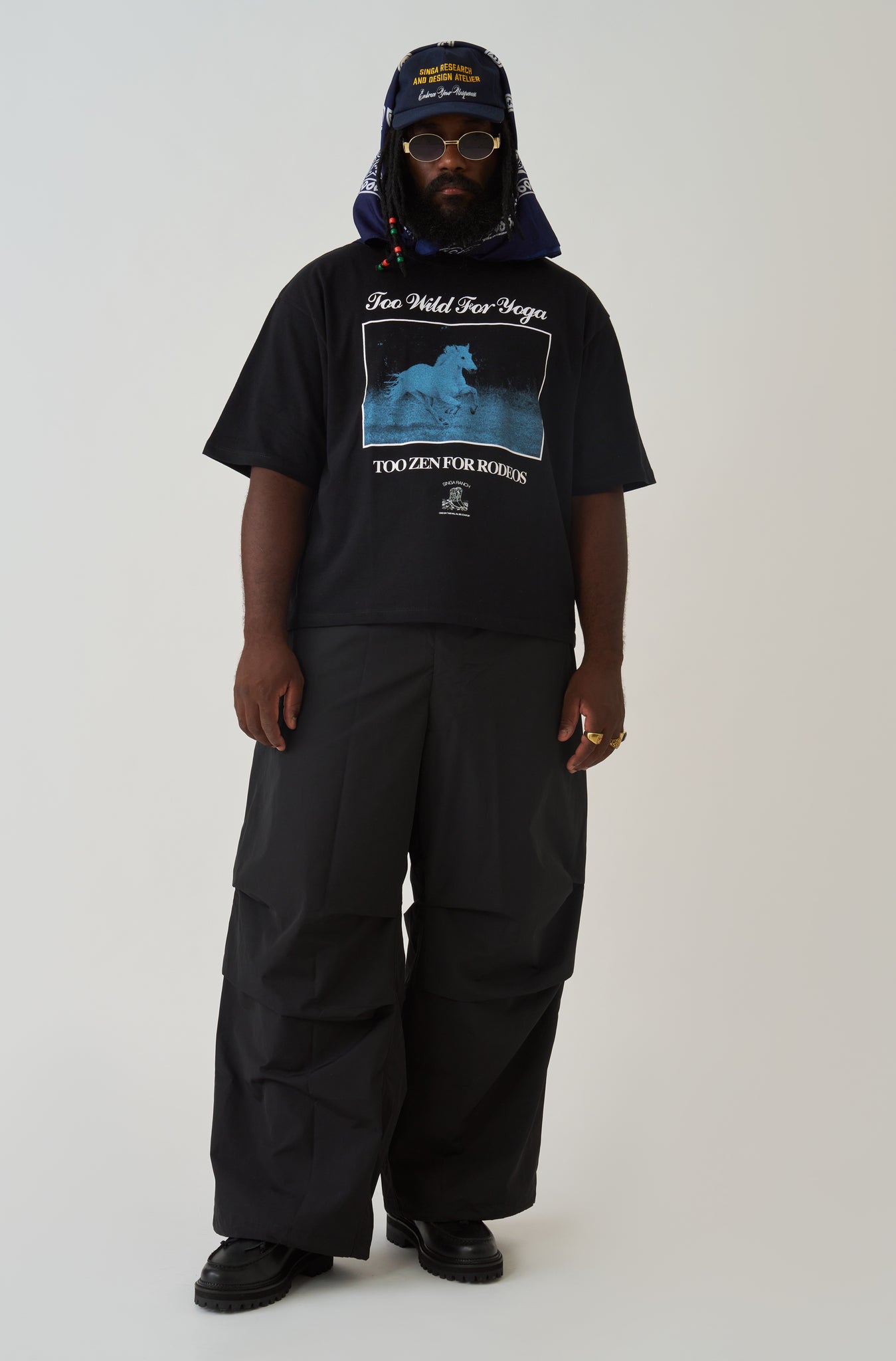Camiseta Boxy Oversized Too Wild For Yoga