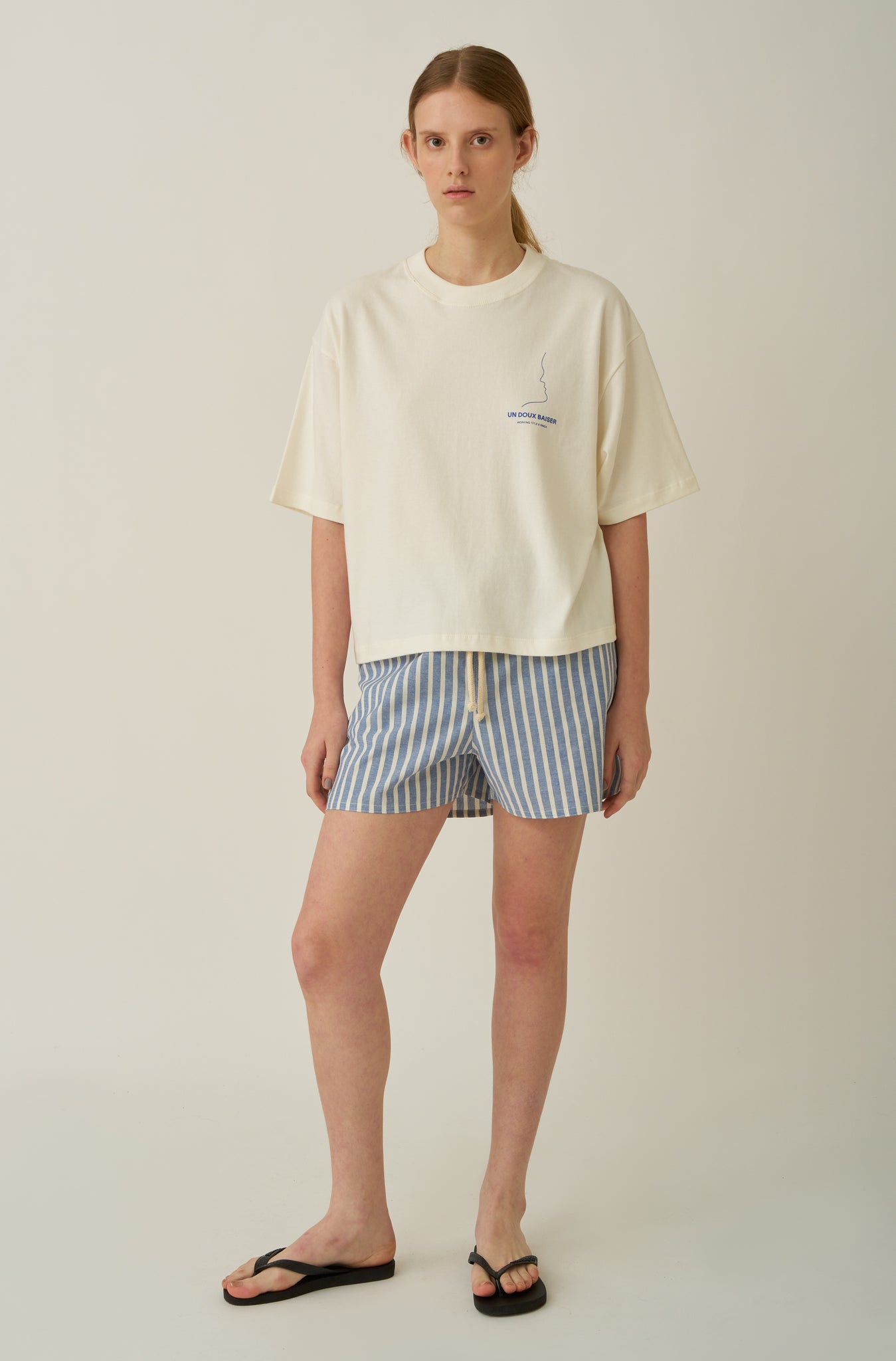 Camiseta Boxy Oversized WT & Singa Off White