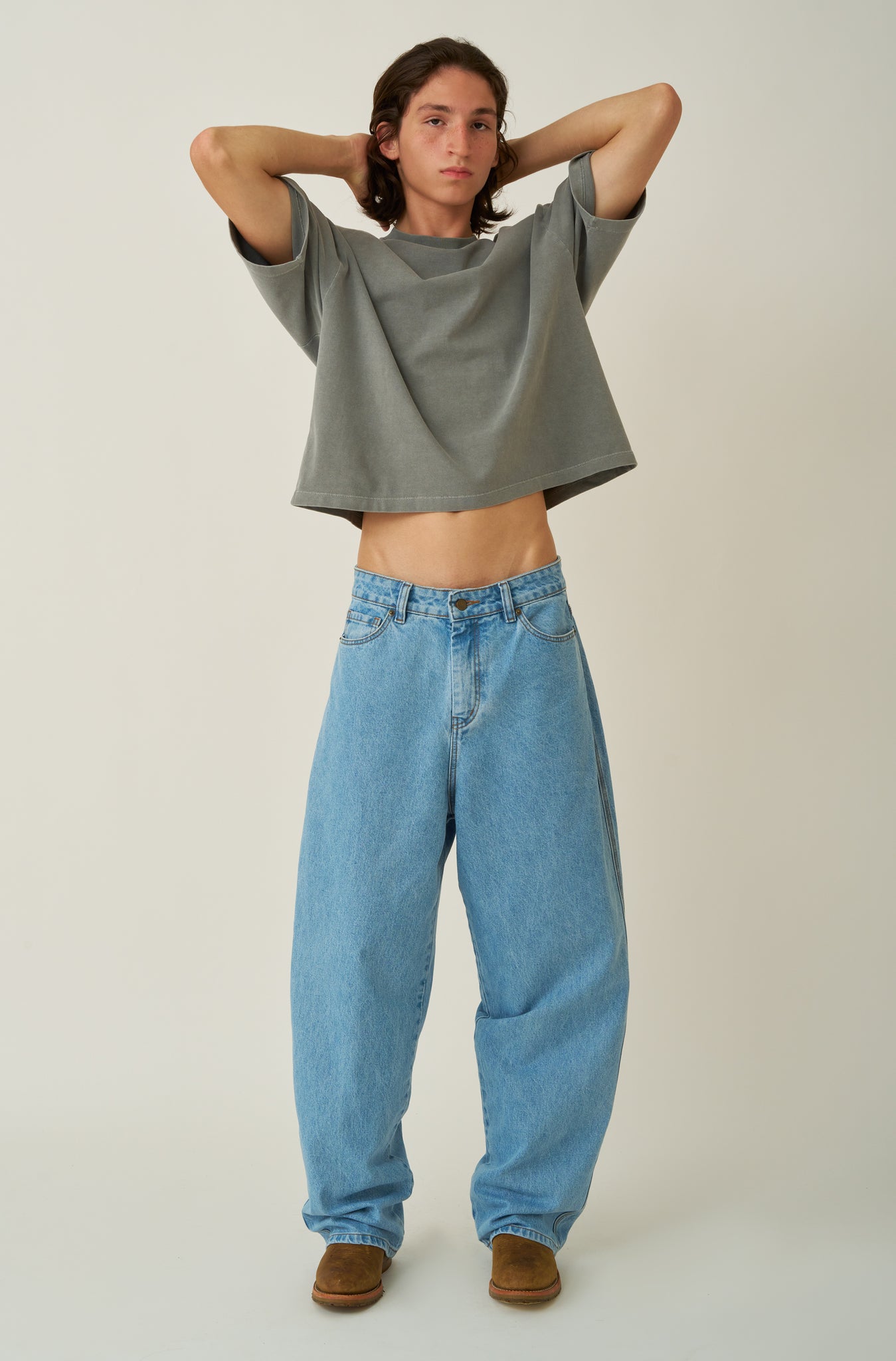 Camiseta Boxy Oversized Calcário