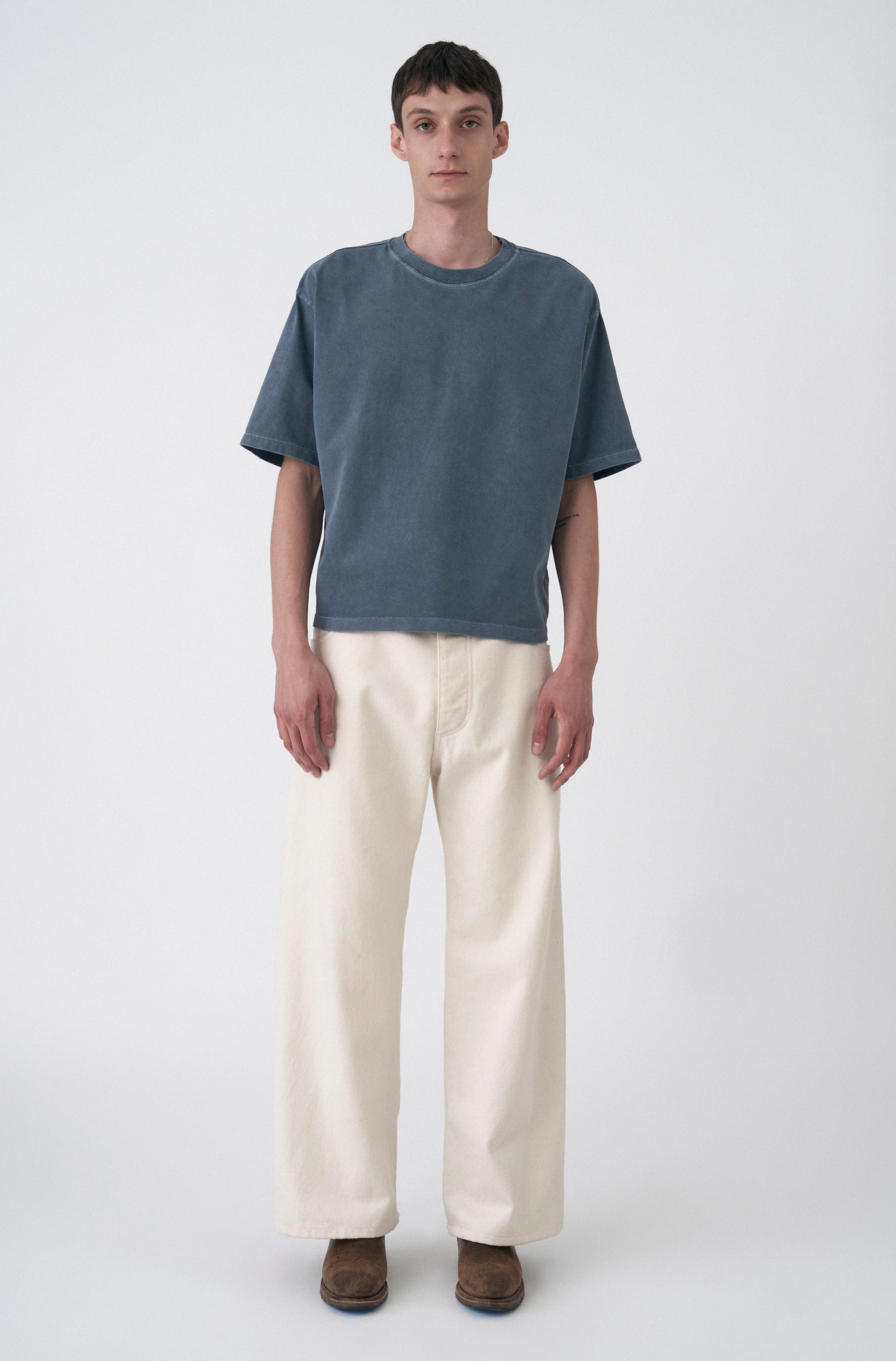 Camiseta Boxy Oversized Indigo