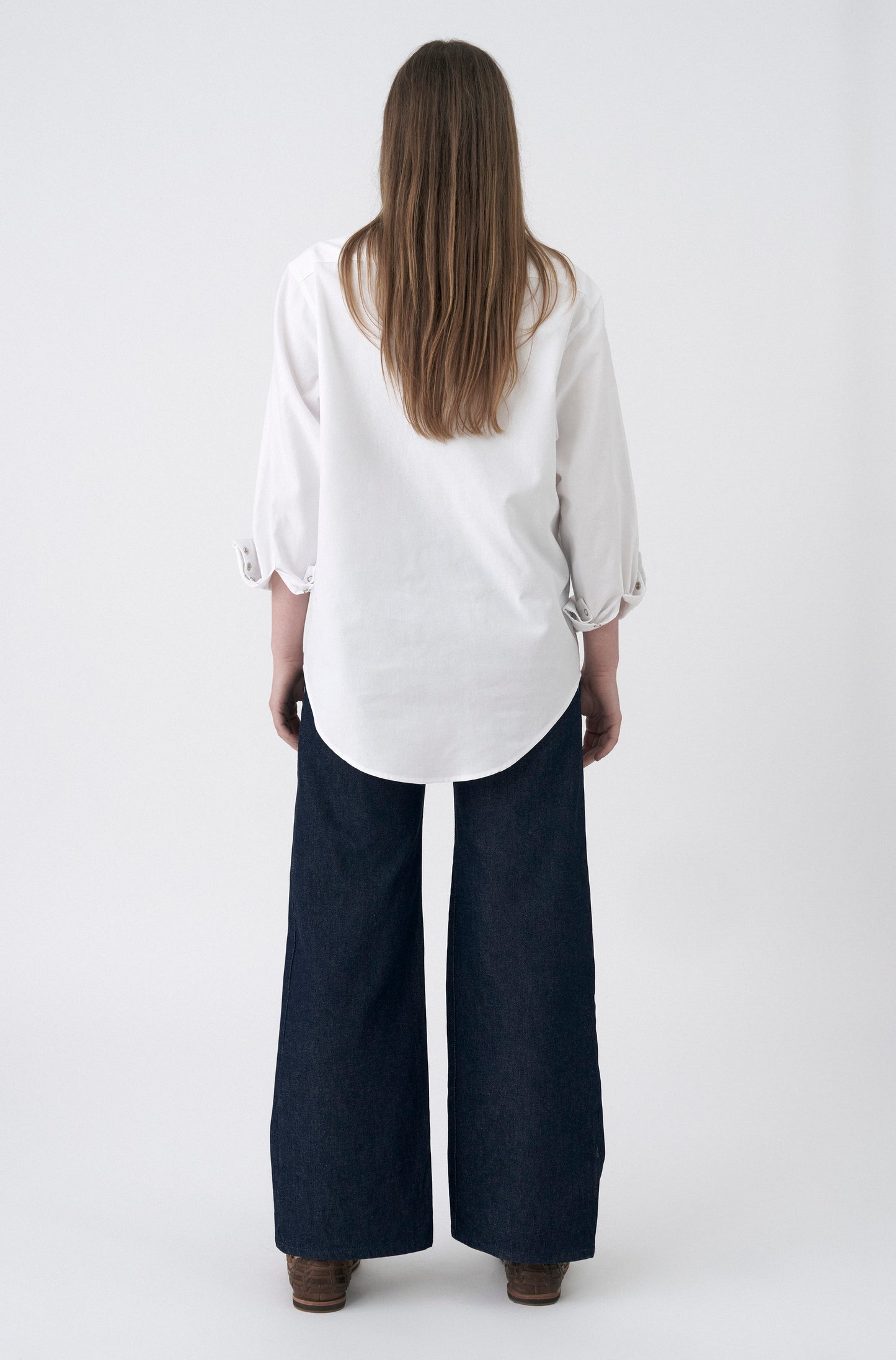 CAMISA WESTERN OXFORD - BRANCO