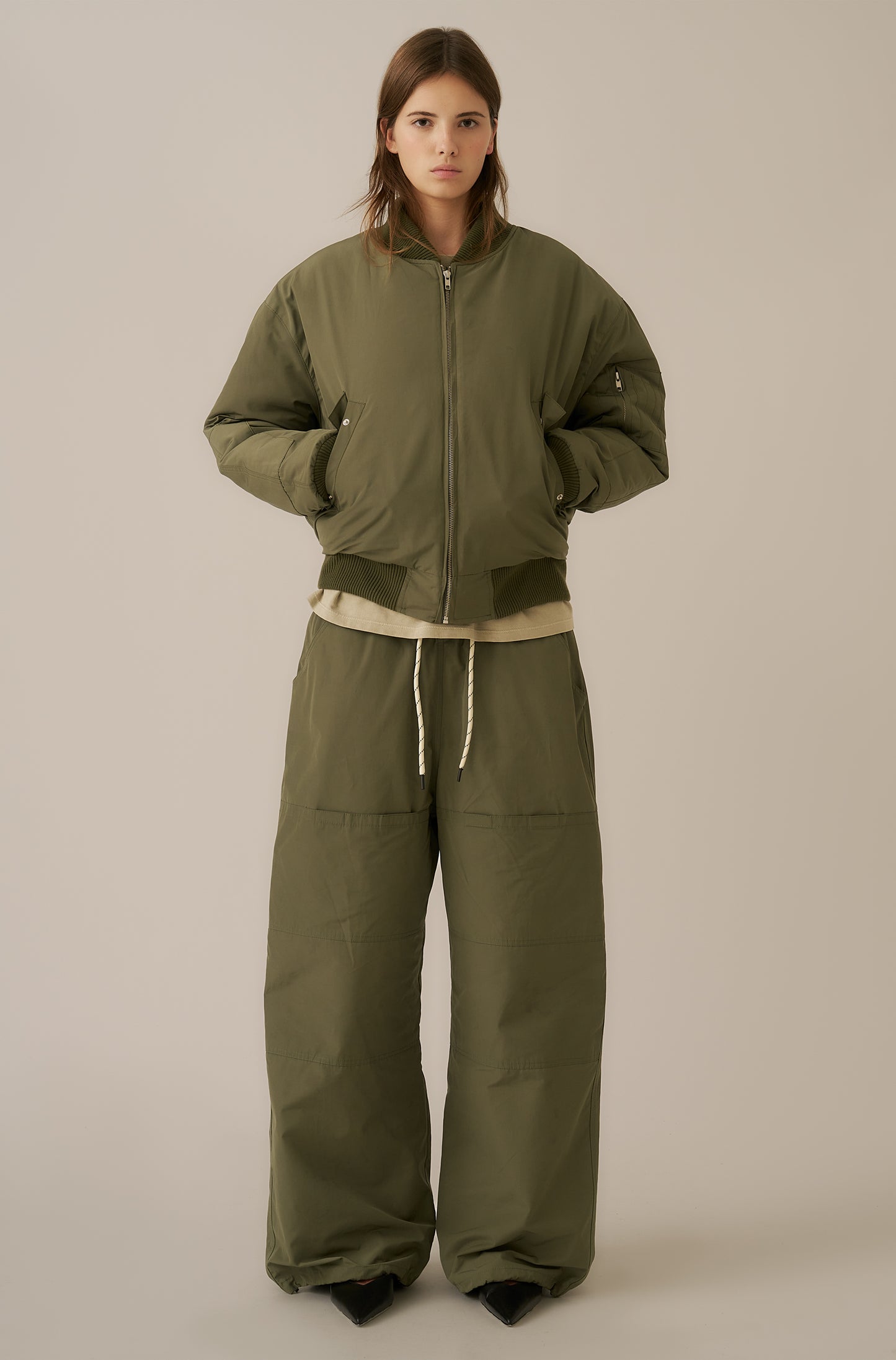 JAQUETA BOMBER VERDE