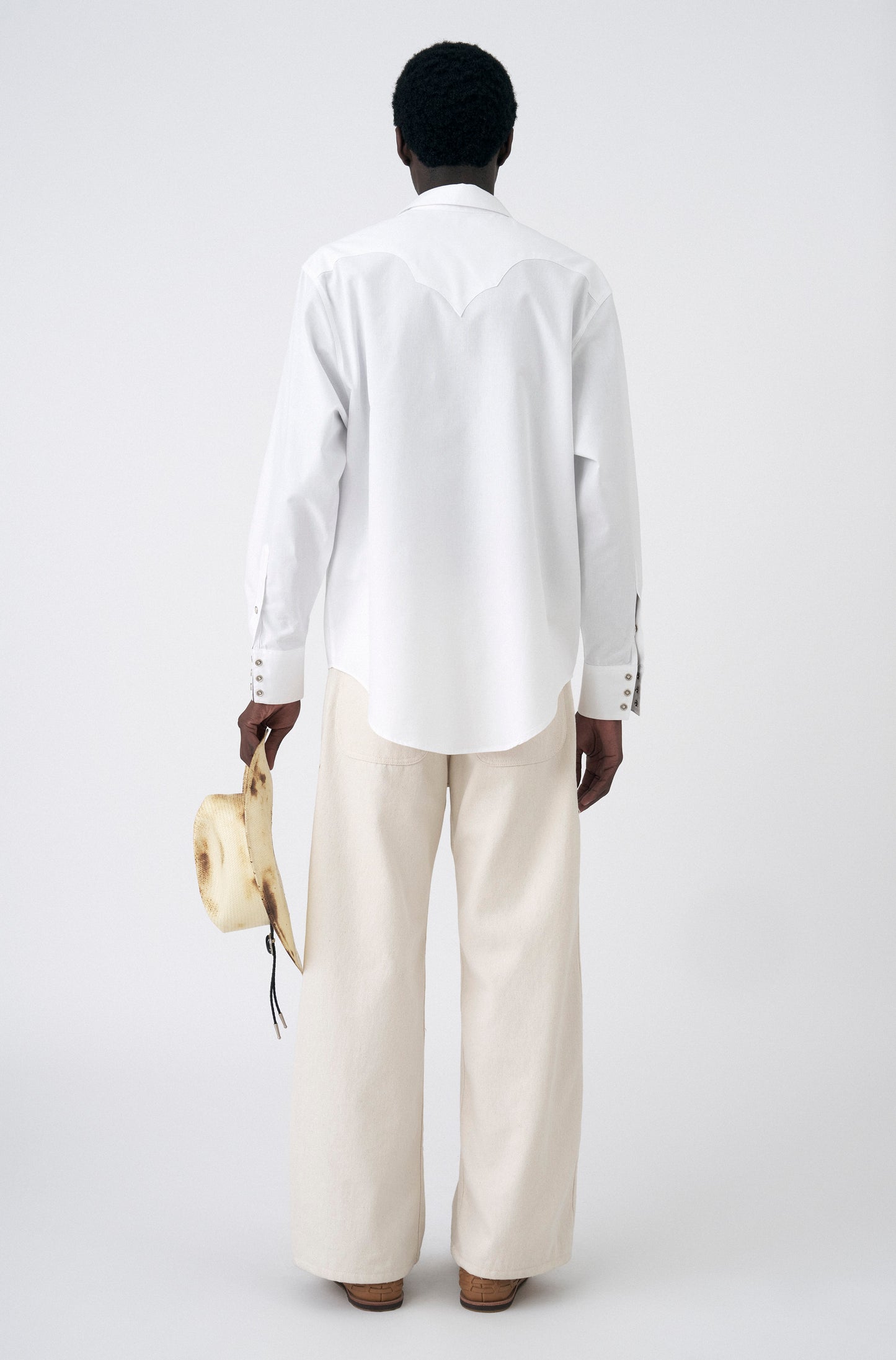 CAMISA WESTERN OXFORD - BRANCO