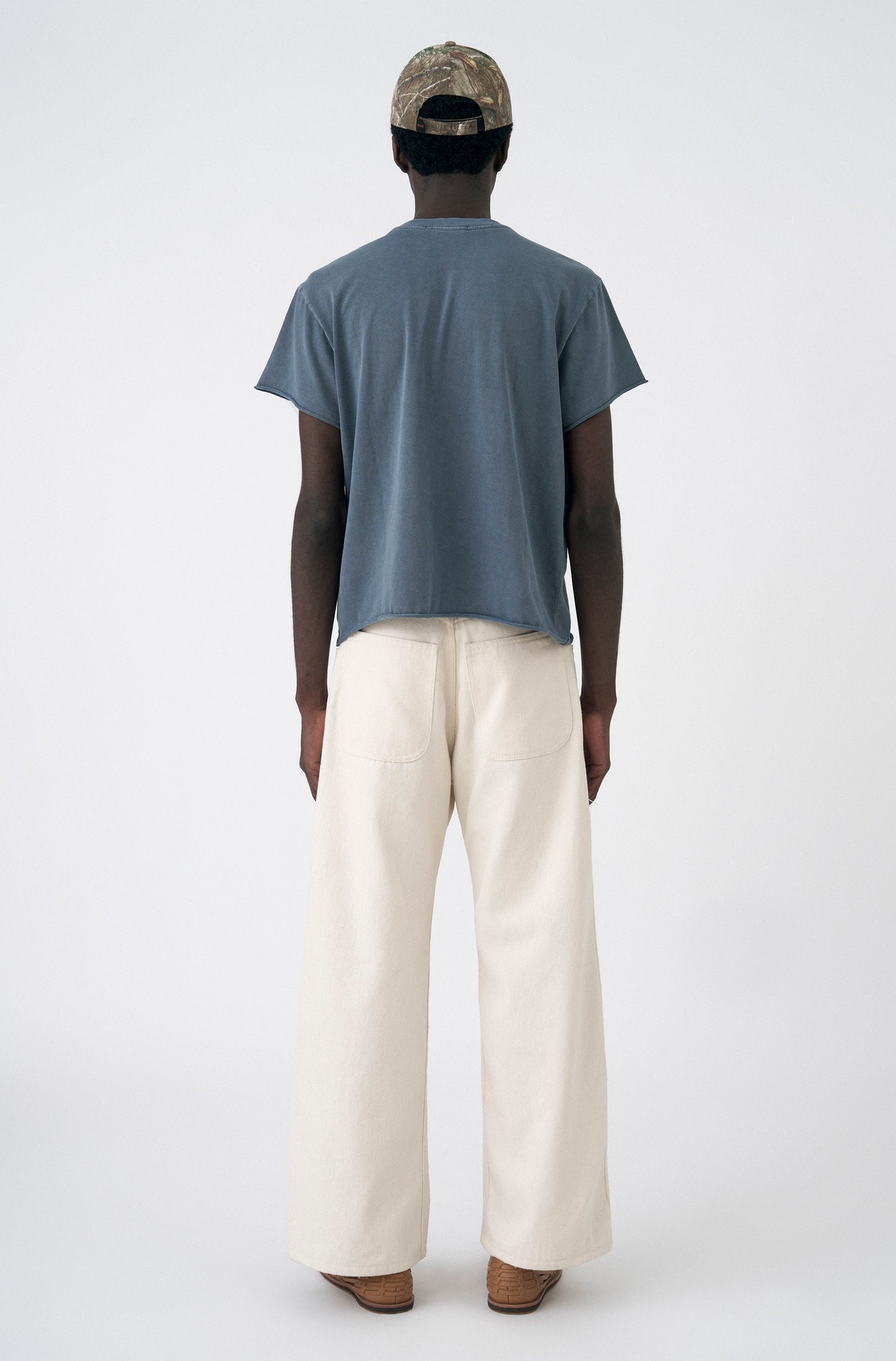 Camiseta Boxy Regular Chakra-Washed™ Indigo Corte a Fio
