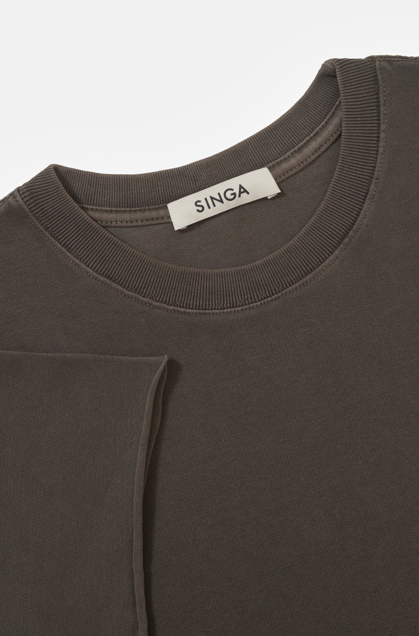 Camiseta Boxy Regular Chakra-Washed™ Beluga Corte a Fio