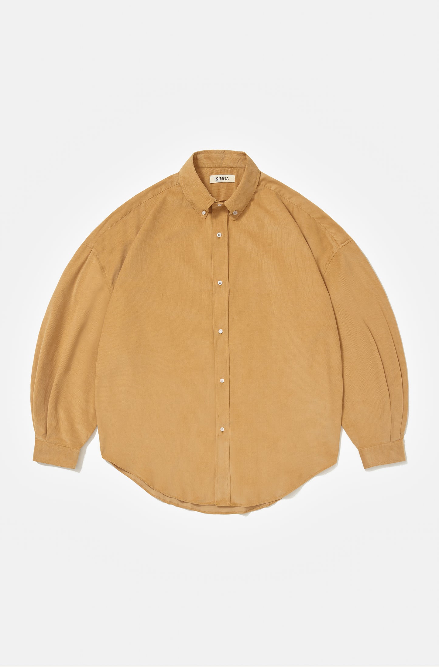 Camisa Oversized Veludo Bege