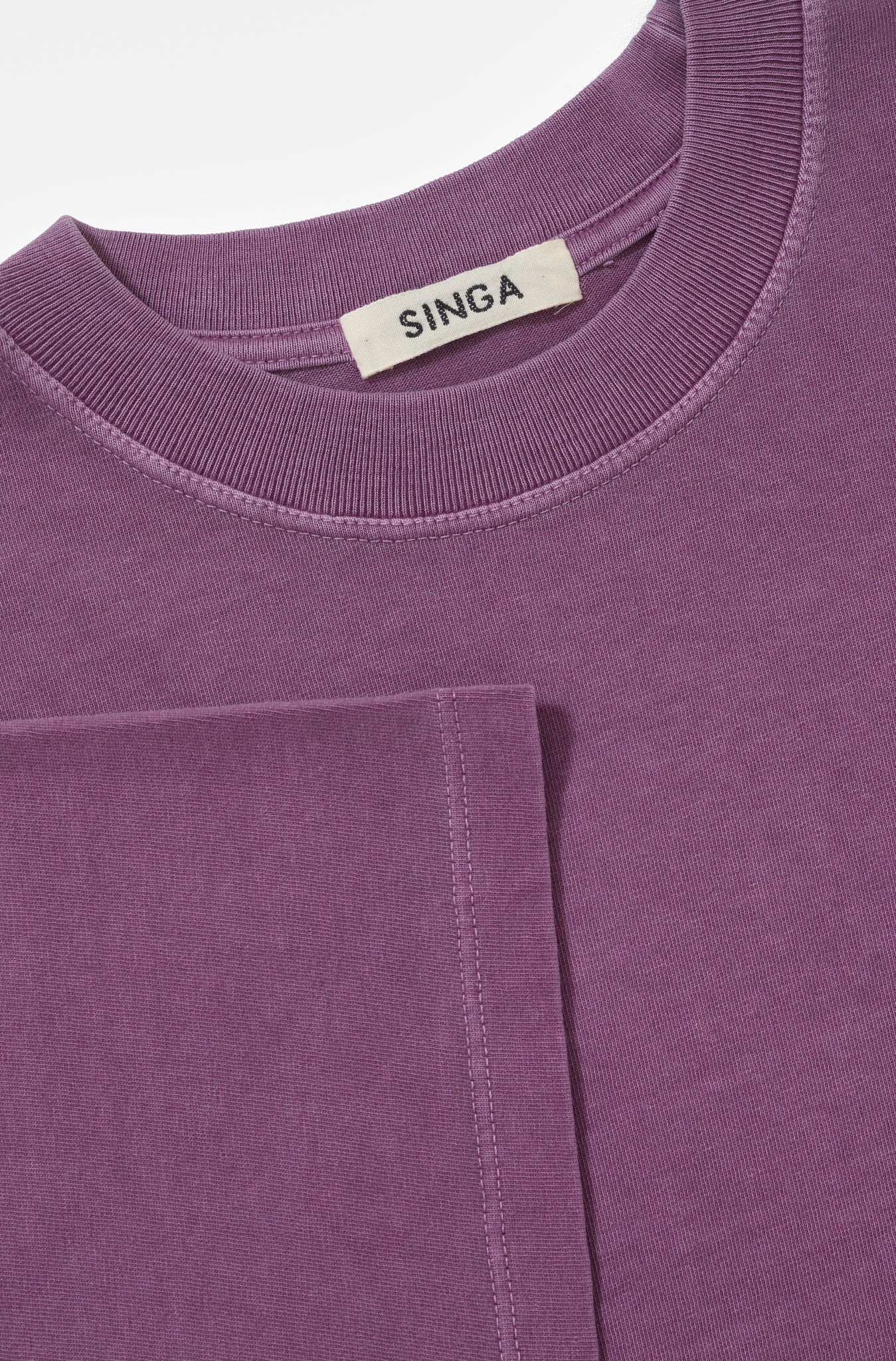 Camiseta Boxy Oversized Roxo Queimado