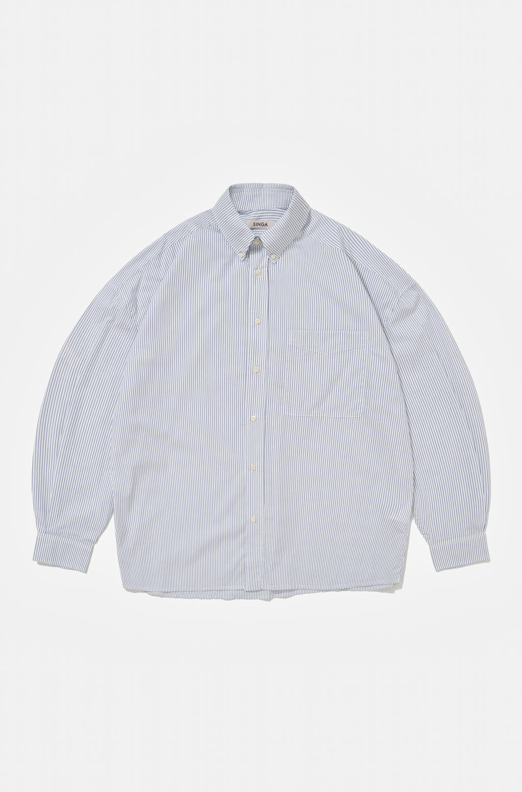 CAMISA SENNA LISTRAS AZUL