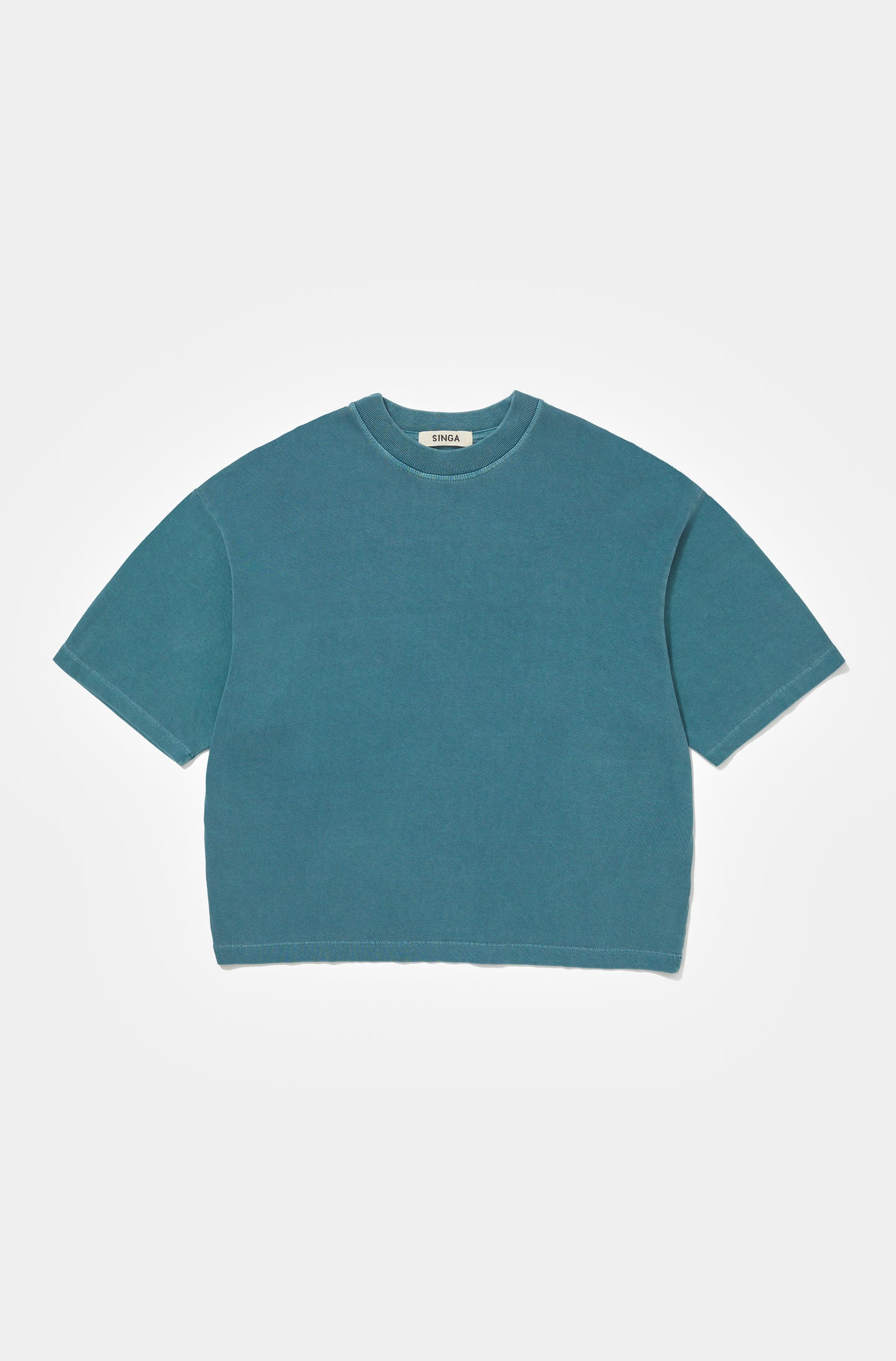 Camiseta Boxy Oversized Mediterrânea
