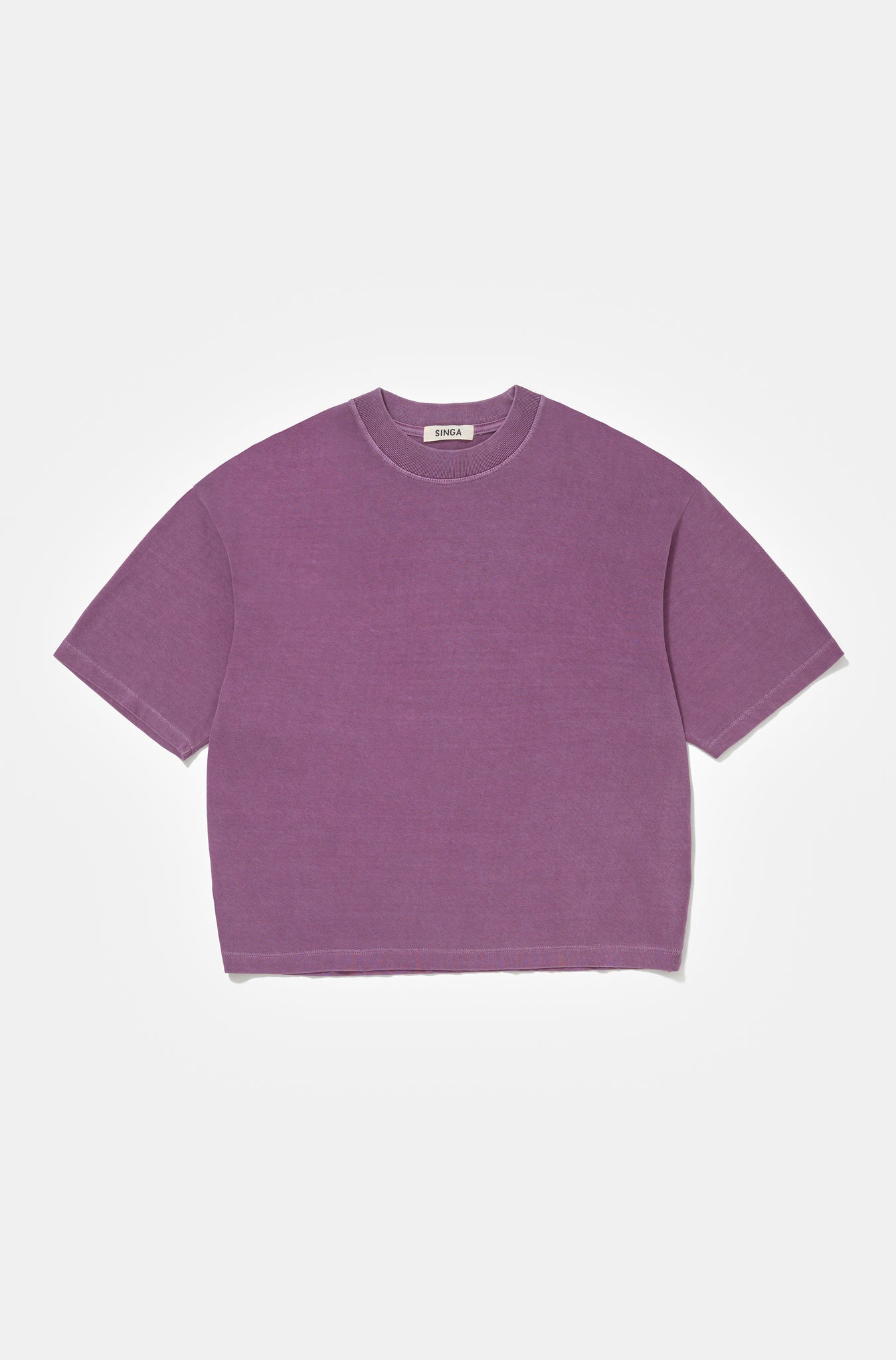 Camiseta Boxy Oversized Roxo Queimado