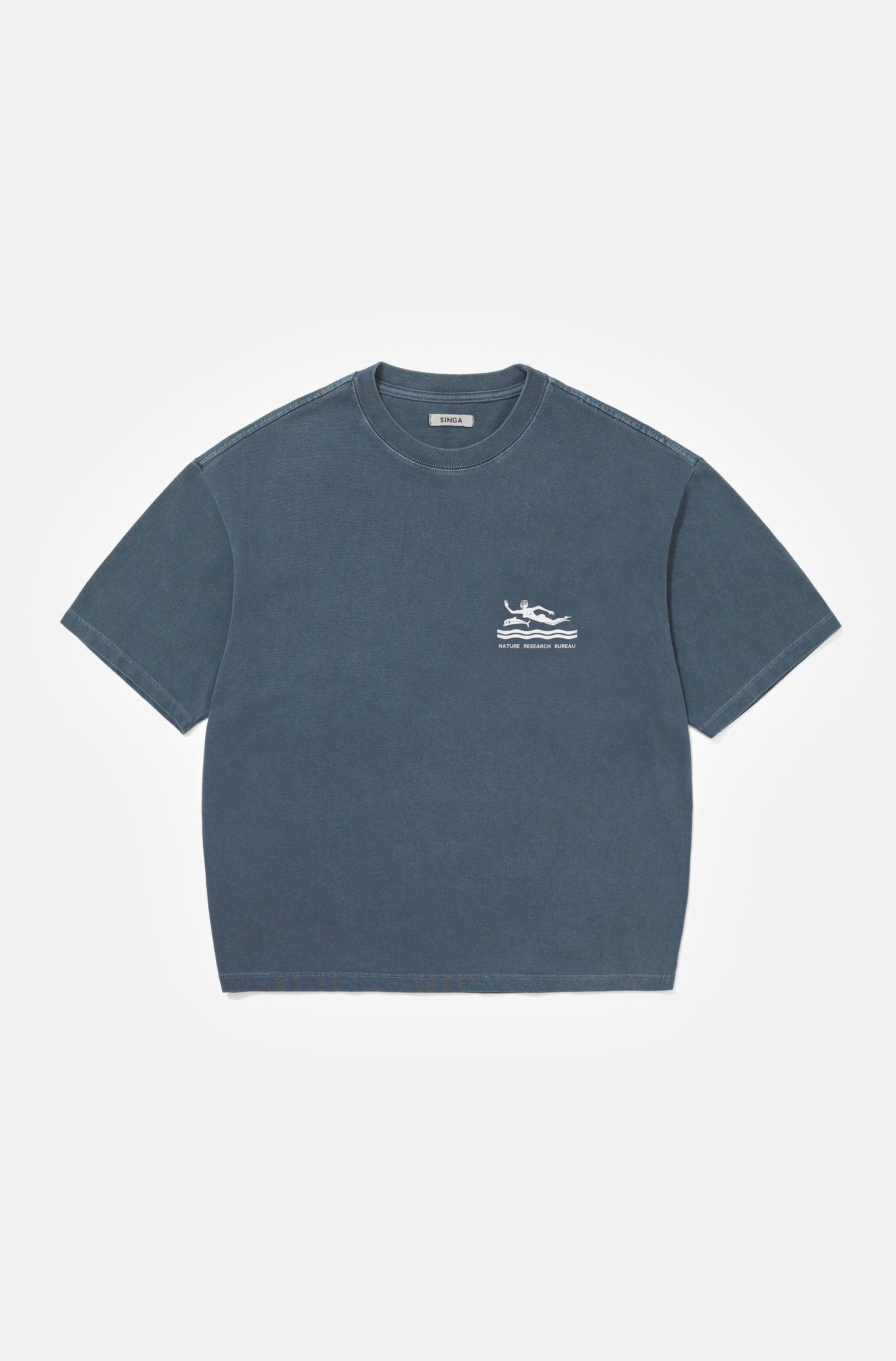 Camiseta Boxy Regular Cousteau Indigo