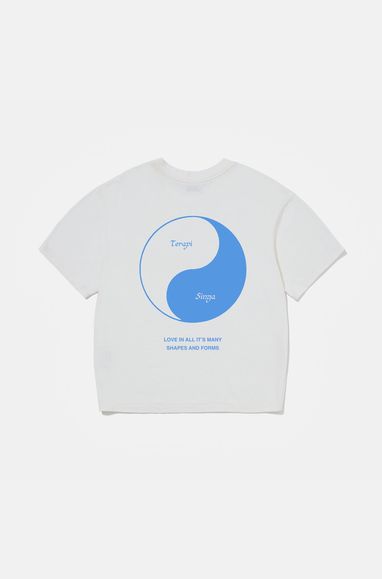 Camiseta Boxy Regular Singa & Terapi Off-white