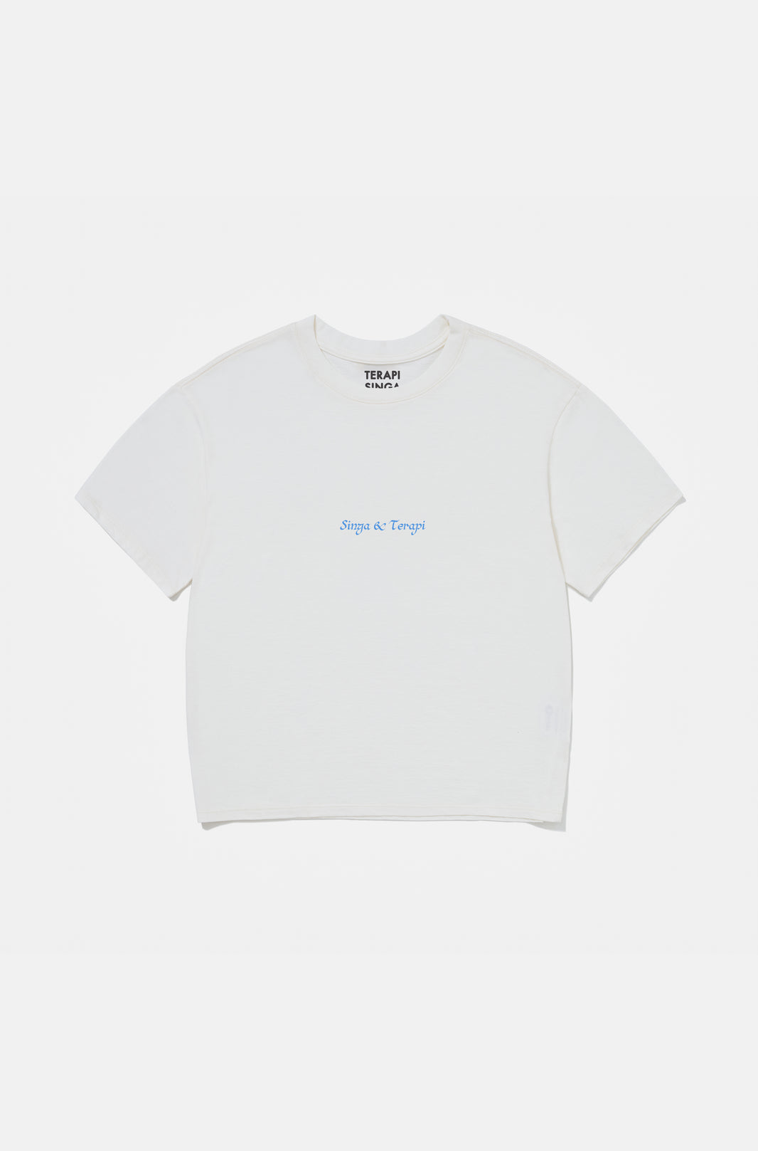 Camiseta Boxy Regular Singa & Terapi Off-white